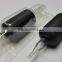 1" Black Sterile Disposable Tattoo Grips with Clear Tip