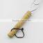Silver Tone Metal BBQ Grilling Net with Round Wooden Handle