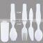 New design Portable to travel Food grade Plastic Fork Spoon Set