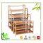 Corner Storage Furniture Natural Bamboo Small Shoe Rack