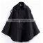 China manufacturer fashion black men's winter cape coat