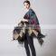 2017 Spring new item ladies scarf Western style Bohemia style tassels model imitated cashmere material women cloak