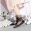 WS-9 Glitter Mesh Socks Sexy Pearl Women Socks Silk Female Transparent Meias Harajuku Funny Sox Elastic