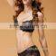 beautiful big cup sexy women high quality cotton gather push up lace cotton paded bra