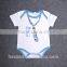 Short sleeve cartoon printing wholesale baby romper gift set