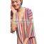 LATEST ladies harlow dress, V-neck short sleeve rainbow dress