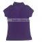 100% Cotton Girls School Uniform Purple Short Sleeve Polo Shirt