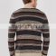 2017 fashion stylish best price long sleeve striped knitted sweater for wholesale