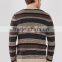 2017 fashion stylish best price long sleeve striped knitted sweater for wholesale