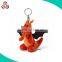 customized cute big eyes handmade animal cotton keychain