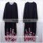 women stunning looking flower fashion muslim dress/huaxn women abaya kaftan dresses/ islamic muslim women dress
