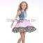 Latest girls cotton frock designs long pink dress puffy dress for girls