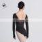 117141004 Mesh Division Long sleeve Ballet Leotards Gymnastics Leotard