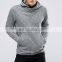 Over-The-Head Design Hooded Sweatshirt With Cross Over Neck Detail