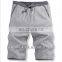 OEM Fashion Style Mens Pants Linen Cotton Shorts Casual Summer Plain Solid Color Pants