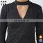 Chinese supplier oem 2017 charcoal clothing with choker neck plain sport tracksuit custom