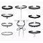 Gothic Choker Necklace Sets Velvet Chocker Jewelry Black Multilayer Chokers For Girls