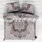 California King Size Latest Silver Ombre Mandala Blanket Cover With Pillow Cover Duvet Cover