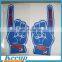 Customer LOGO Printed Promotion Foam Hand Cheering Mitt with Middle Finger