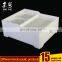 Square white hotel pmma plexiglass cups holder with drawer acrylic cups holder with drawer