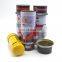 Round snowman tin mail box for packaging money