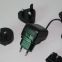 12V0.5A interechangeable plug power AC adapter,Euro/USA/UK/AU plug for LED Light strips,CCTV Camera