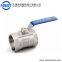 stainless steel 1 piece male female bsp npt ball valve