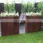 Outdoor Corten Steel Garden Planters Rectangular Planter Boxes