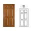 2019 new design 3mm natural wood veneer HDF Mould door skin with competitive price