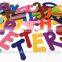 Die Cut Felt letter with iron on adhesive - Many colours available - 2 Inches (5cm) Tall. Choose your letters or numbers