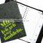 Color custom A4 A5 A6 felt notebook cover with pen holder for promotional