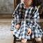 Baby Girls Dress Fashion 2020 Spring Full Sleeves Plaid Girls Dress Boutique Children Clothes Kids Party Dress