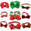 New Arrived Polyester Christmas Series Footprint Bell Pet Dog Bow Ties Collar Bow