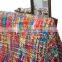 High Quality Tropical Style Multi-Color Rainbow Throw Blanket 63" X 49"