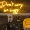 Drop Shipping China supplier custom letter logo company name colorful led light acrylic neon sign for bar shop decoration