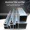 Toshine Precision machining black Toshine Anodized 3x3mm aluminum extruded pipe square tube