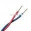 300/500V 450/750V rvs CCAM 84*0.12mm 3.9PVC 2 cores twisted pair cable