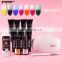 color change silica gel quick builder extension acrylic poly gel kit uv lamp nail tips set dropshipping products 2021
