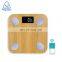 Best Sale 260x260x23.3 MM Bathroom Big LED Display Blue Tooth Scale With Aifit APP