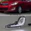 1Set LED Daytime Running Light Fog Light DRL Xenon Lamp fog lamp cover daylight For Hyundai Accent Solaris 2010 2011 2012 2013