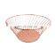 Countertop Fruits Bowl Food Holder Steel Mesh Rack Kitchen Drawer Gold Iron Baskets Metal Fruit Wire Basket