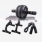 Household Fitness Equipment Abdominal Muscle Trainer Black Anti  Slip Belly Wheel Rope Skipping Combination Suit Roller Ab Wheel
