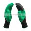 Hot sale waterproof 4 ABS claw garden gloves with digging and planting safety gloves for gardening