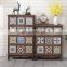 Home Furniture Vintage Colorful Drawer Wooden Cabinet