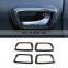 Suitable for 16-20 Toyota Tacoma inner handle protection frame ABS carbon fiber pattern auto parts carbon fiber pattern