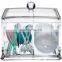 Creative cotton swab box cotton pad holder transparent acrylic cosmetics storage box