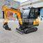 1ton 1.8ton 2ton 3ton crawler small digger mini excavator with cabin