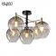 HUAYI Factory Wholesale Indoor Restaurant Decoration Hanging Modern Glass Chandelier Pendant Lights