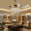 Pendant Light Item And European Style LED Fan Lights 42 Inches Hanging Chandelier Fan Lamp