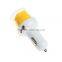 Rapid Auto Vehicle Micro USB Car Charger Adaptor For Cell Phone with LED rose flower